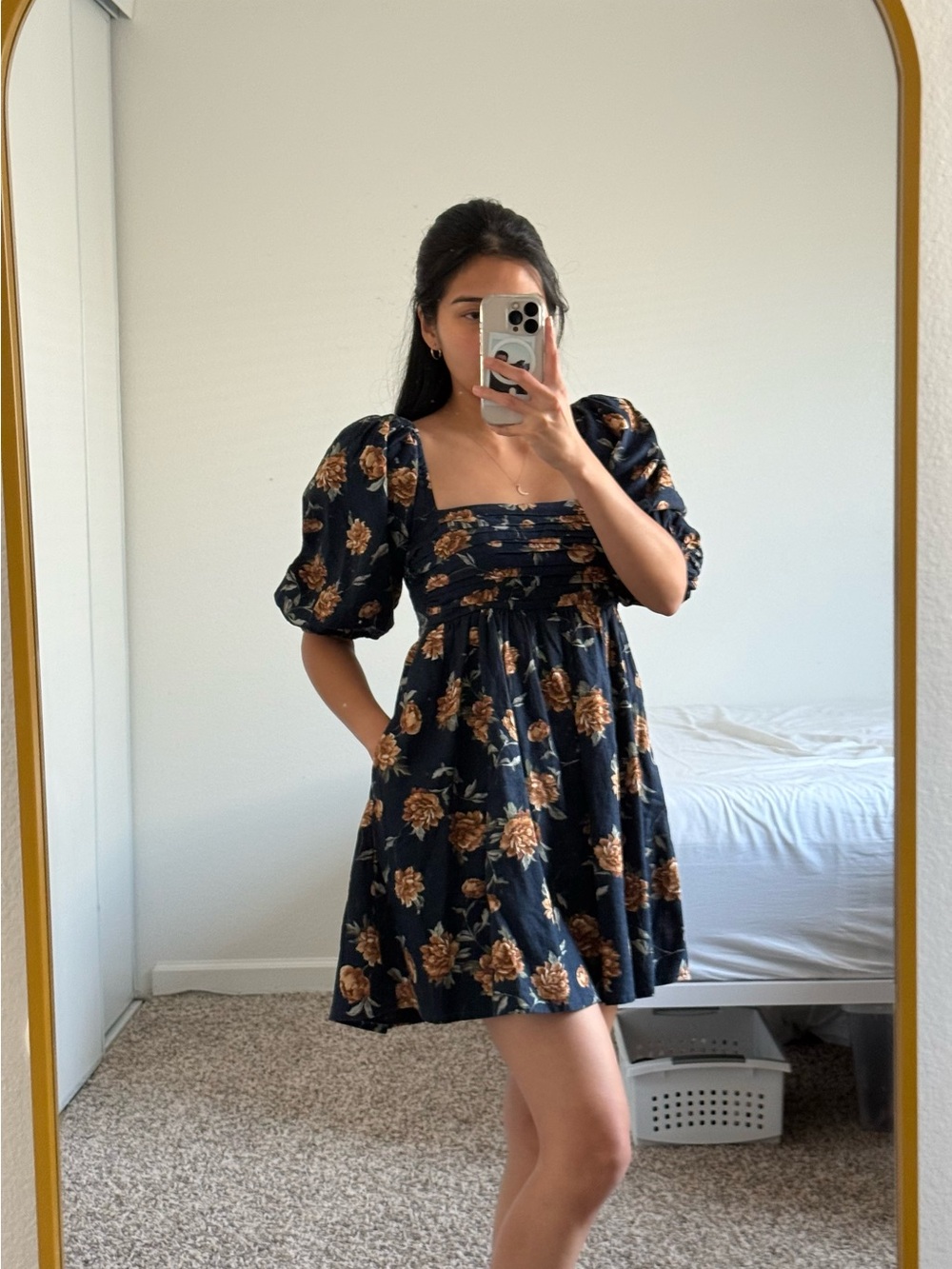 Abercrombie and Fitch Flora Navy Blue Dress